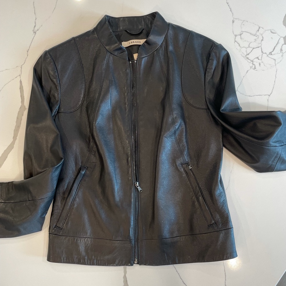 J Brand Black Leather Jacket